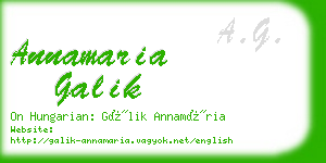 annamaria galik business card